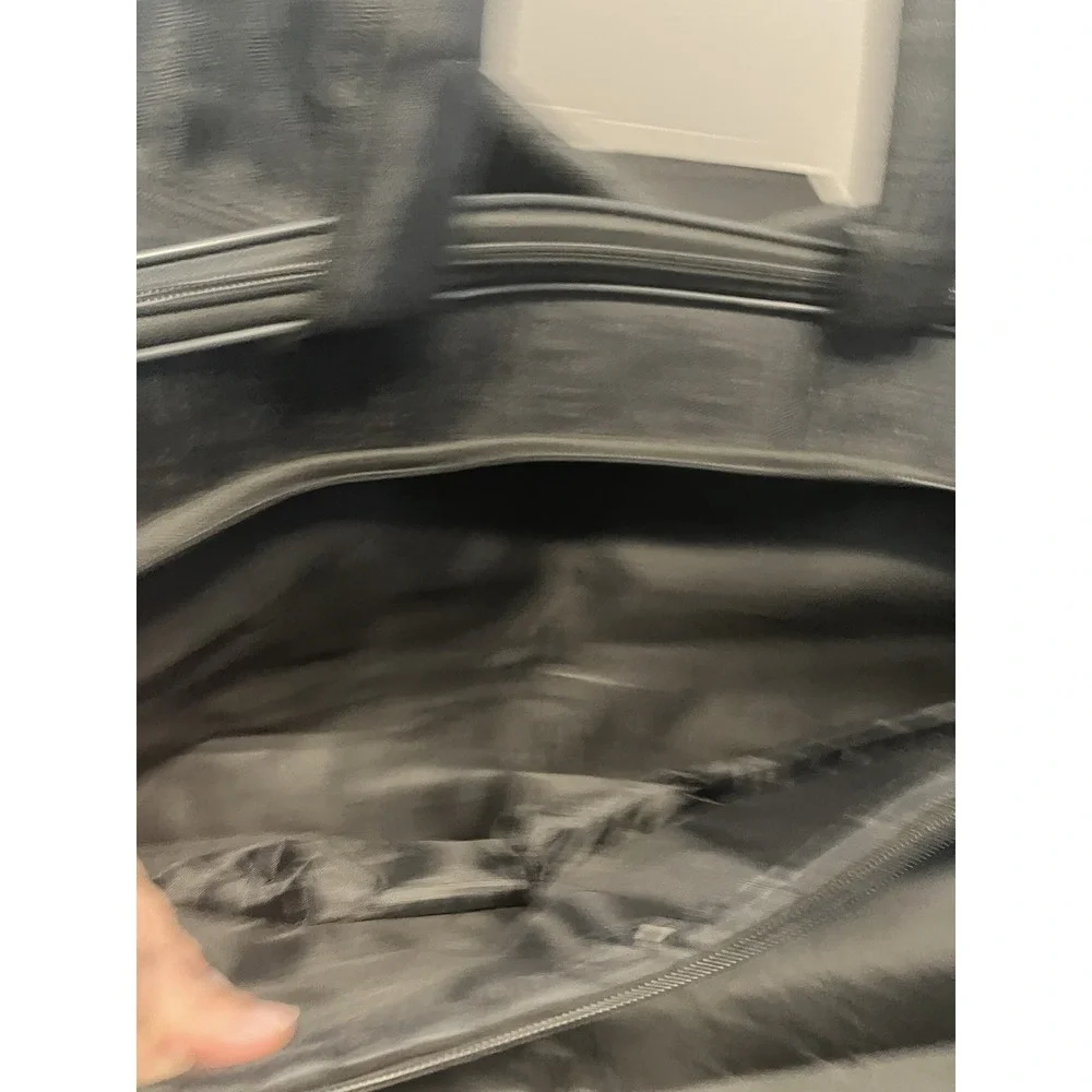 Embossed Paris Pattern Large Rolling Duffel Bag Black 32